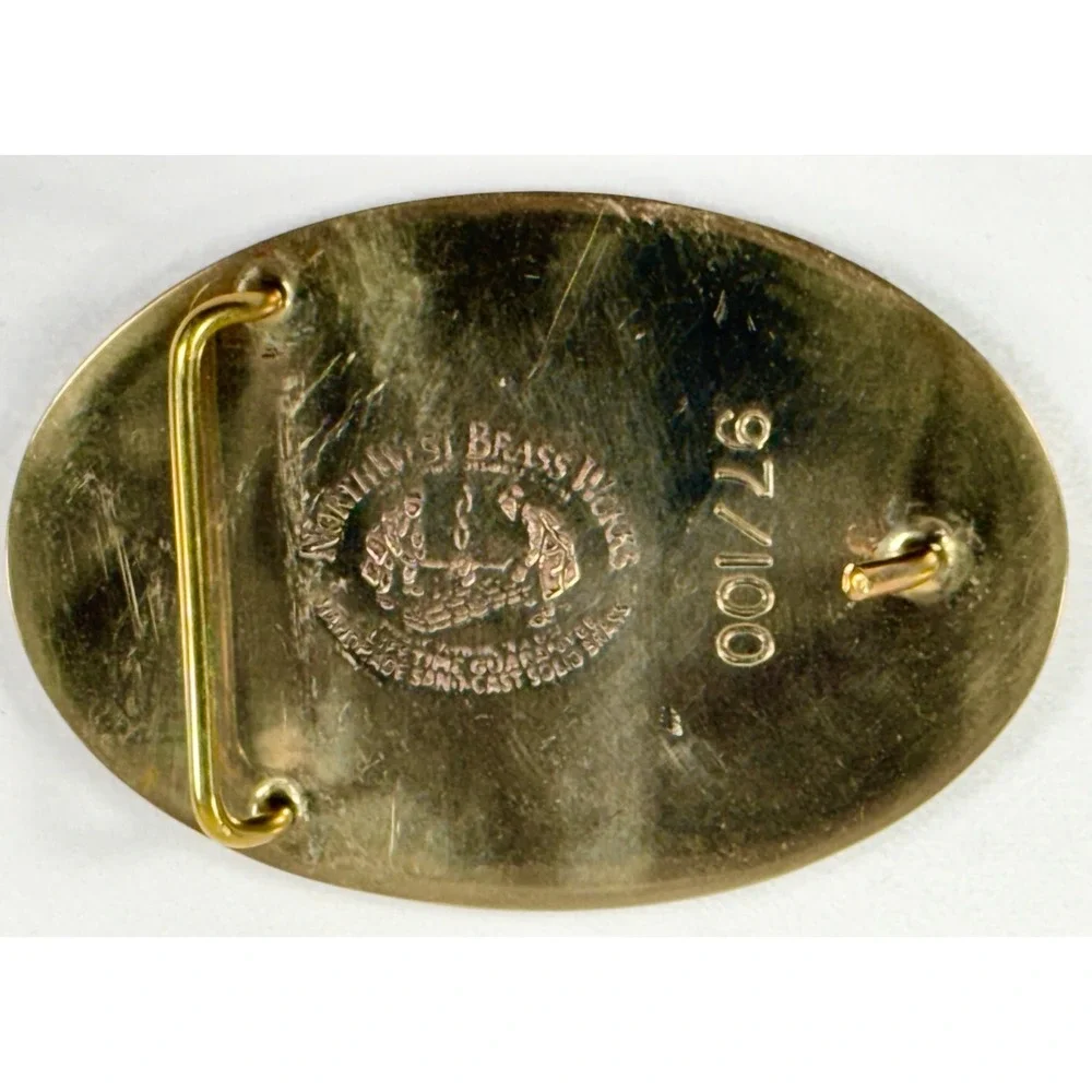 Maytag Collectors Club Belt Buckle‎ Maytag Meat Grinder Northwest Brass Works
